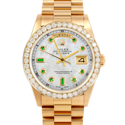 Rolex Day-Date 36mm | 18038-WMOP-EMD-AM-25CT-PRS