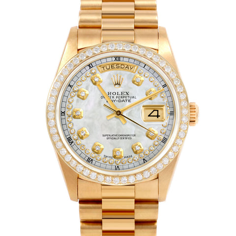 Rolex Day-Date 36mm | 18038-WMOP-STRD-BDS-PRS
