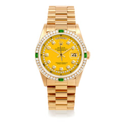 Rolex Day-Date 36mm | 18038-YLW-STRD-4EMD-PRS