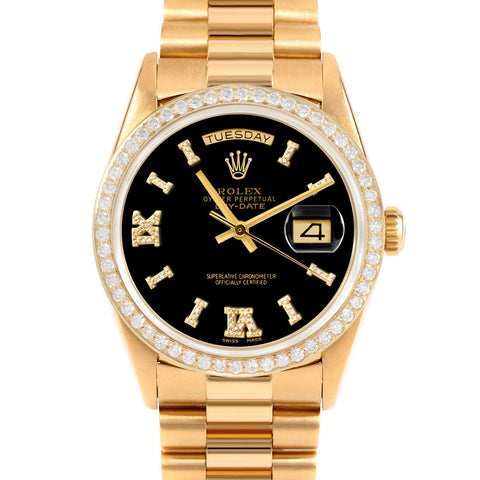 Rolex Day-Date 36mm | 18238-BLK-DR8I-BDS-PRS