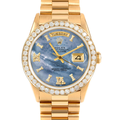 Rolex Day-Date 36mm | 18238-BLMOP-DR8I-25CT-PRS