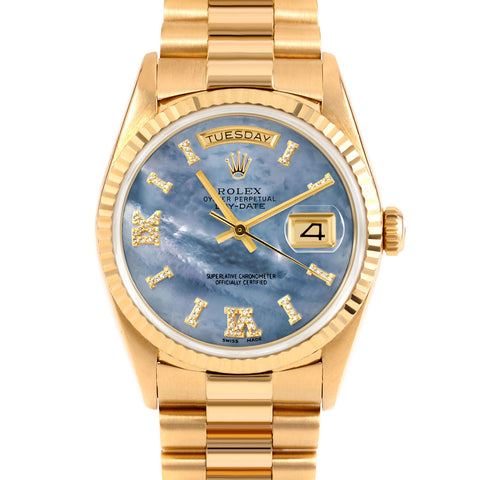 Rolex Day-Date 36mm | 18238-BLMOP-DR8I-FLT-PRS