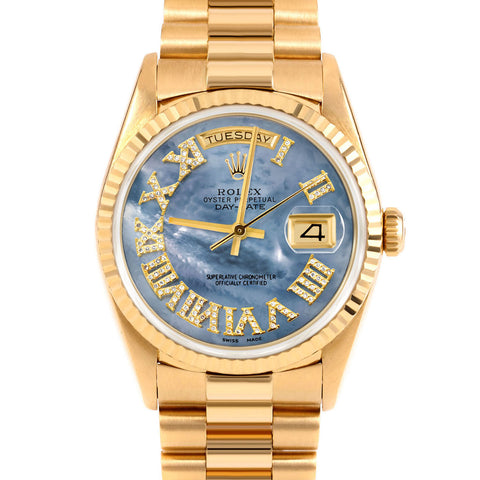 Rolex Day-Date 36mm | 18238-BLMOP-FDR-FLT-PRS
