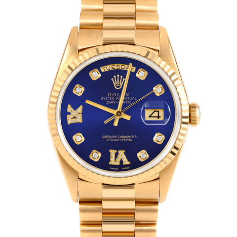 Rolex Day-Date 36mm | 18238-BLU-8DR69-FLT-PRS