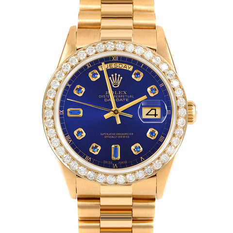 Rolex Day-Date 36mm | 18238-BLU-SPH-AM-25CT-PRS