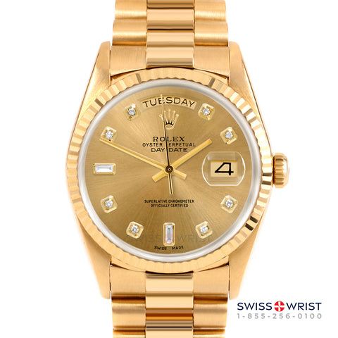 Rolex Day-Date 36mm | 18238-CHM-DIA-AM-FLT-PRS