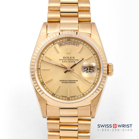 Rolex Day-Date 36mm | 18238-CHM-STK-FLT-PRS