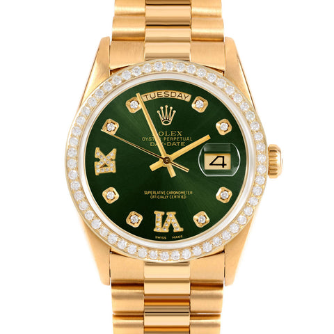 Rolex Day-Date 36mm | 18238-GRN-8DR69-BDS-PRS