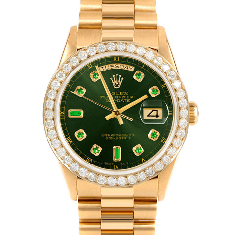 Rolex Day-Date 36mm | 18238-GRN-EMD-AM-25CT-PRS