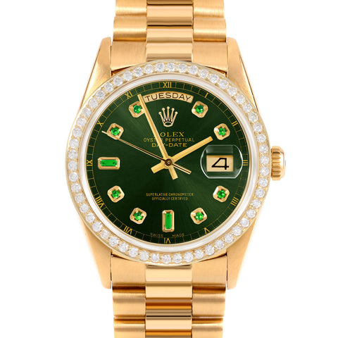 Rolex Day-Date 36mm | 18238-GRN-EMD-AM-BDS-PRS