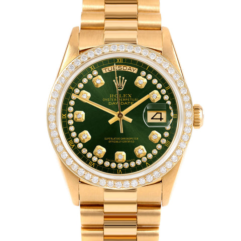 Rolex Day-Date 36mm | 18238-GRN-STRD-BDS-PRS