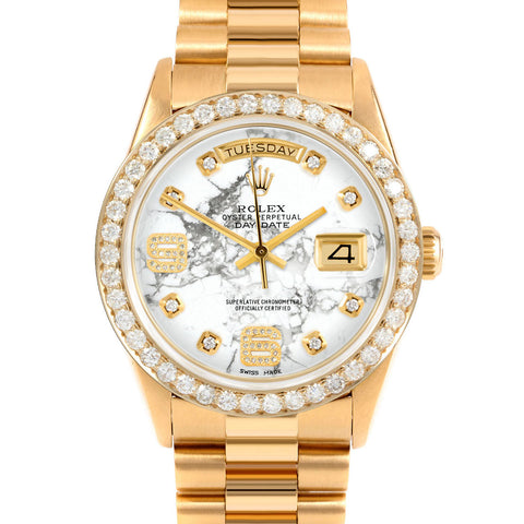 Rolex Day-Date 36mm | 18238-MRB-8DA69-25CT-PRS