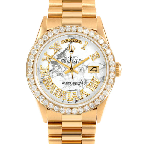Rolex Day-Date 36mm | 18238-MRB-FDR-25CT-PRS