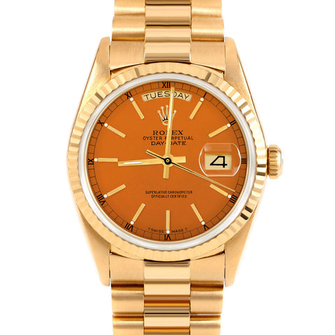 Rolex Day-Date 36mm | 18238-ORN-STK-FLT-PRS