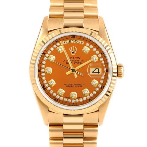 Rolex Day-Date 36mm | 18238-ORN-STRD-FLT-PRS