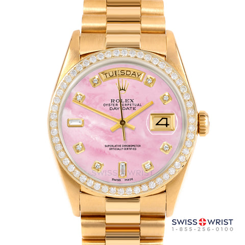 Rolex Day-Date 36mm | 18238-PMOP-DIA-AM-BDS-PRS