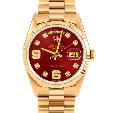 Rolex Day-Date 36mm | 18238-RED-8DA69-FLT-PRS