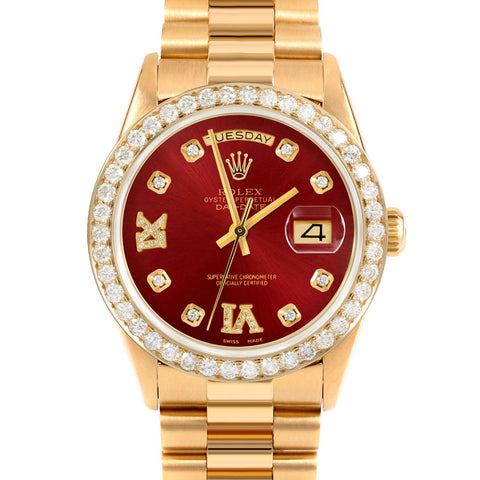Rolex Day-Date 36mm | 18238-RED-8DR69-25CT-PRS