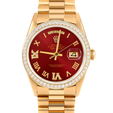 Rolex Day-Date 36mm | 18238-RED-RDR69-BDS-PRS