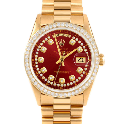 Rolex Day-Date 36mm | 18238-RED-STRD-BDS-PRS