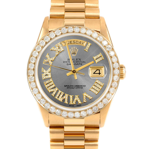 Rolex Day-Date 36mm | 18238-SLT-FDR-25CT-PRS