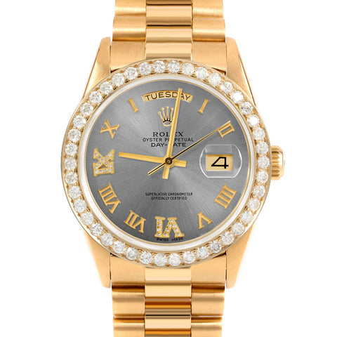 Rolex Day-Date 36mm | 18238-SLT-RDR69-25CT-PRS