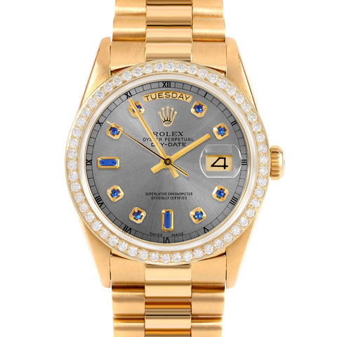 Rolex Day-Date 36mm | 18238-SLT-SPH-AM-BDS-PRS