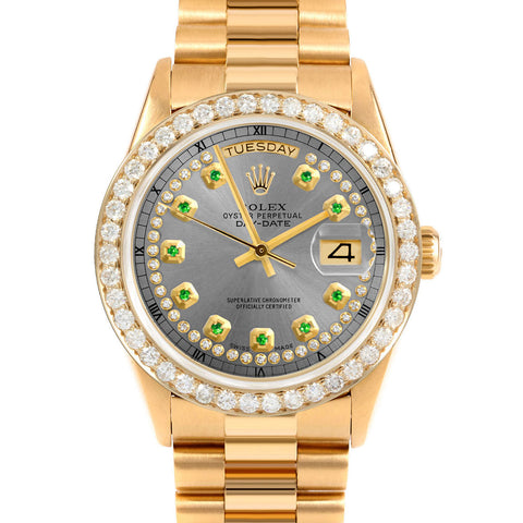 Rolex Day-Date 36mm | 18238-SLT-STRE-25CT-PRS