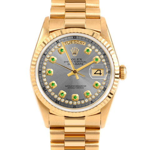 Rolex Day-Date 36mm | 18238-SLT-STRE-FLT-PRS