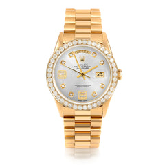 Rolex Day-Date 36mm | 18238-SLV-8DA69-25CT-PRS