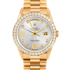 Rolex Day-Date 36mm | 18238-SLV-8DA69-25CT-PRS