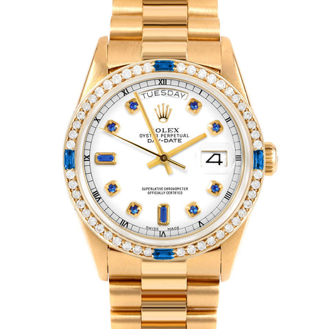 Rolex Day-Date 36mm | 18238-WHT-SPH-AM-4SPH-PRS