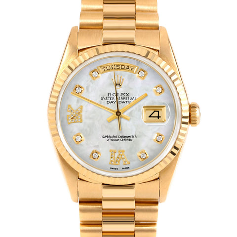 Rolex Day-Date 36mm | 18238-WMOP-8DR69-FLT-PRS
