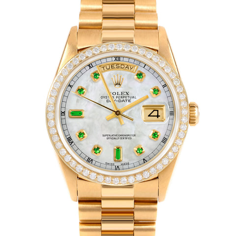 Rolex Day-Date 36mm | 18238-WMOP-EMD-AM-BDS-PRS