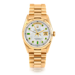 Rolex Day-Date 36mm | 18238-WMOP-EMD-AM-FLT-PRS