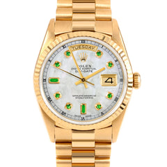Rolex Day-Date 36mm | 18238-WMOP-EMD-AM-FLT-PRS