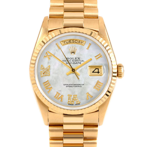 Rolex Day-Date 36mm | 18238-WMOP-RDR69-FLT-PRS