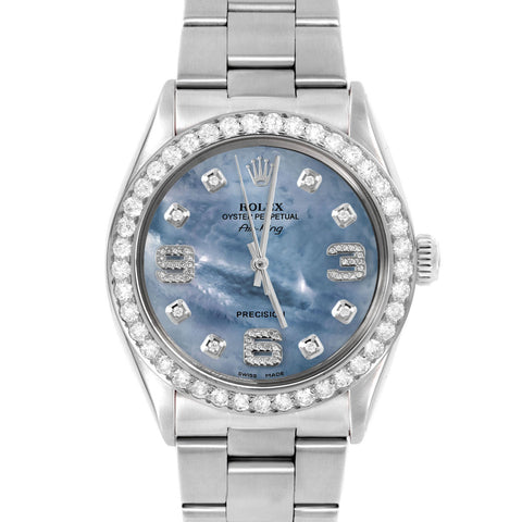 Rolex Air King 34mm | 5500-SS-BLMOP-8DA369-2CT-OYS