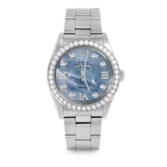 Rolex Air King 34mm | 5500-SS-BLMOP-8DR369-2CT-OYS