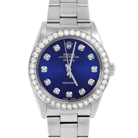 Rolex Air King 34mm | 5500-SS-BLU-DIA-AM-2CT-OYS