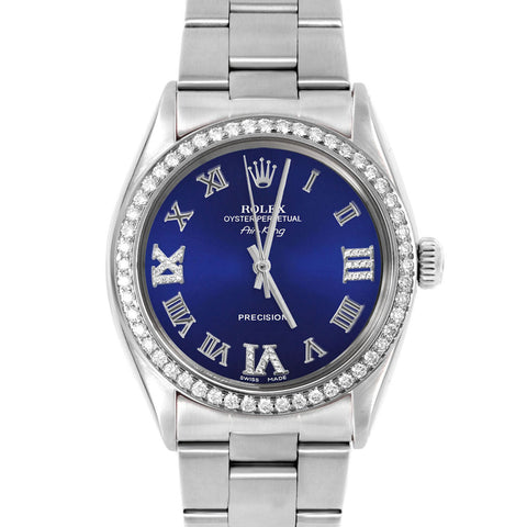 Rolex Air King 34mm | 5500-SS-BLU-RDR369-BDS-OYS