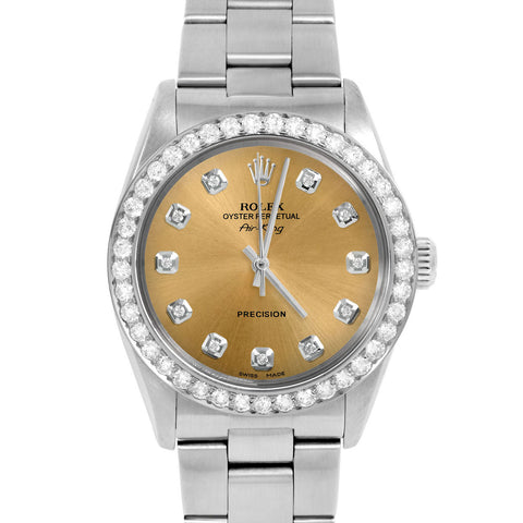 Rolex Air King 34mm | 5500-SS-CHM-DIA-AM-2CT-OYS