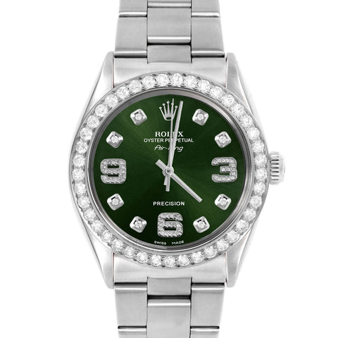 Rolex Air King 34mm | 5500-SS-GRN-8DA369-2CT-OYS