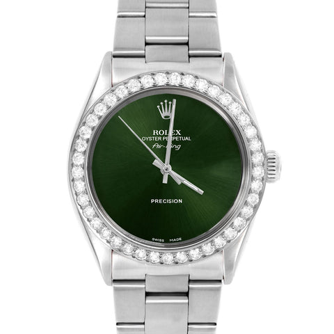 Rolex Air King 34mm | 5500-SS-GRN-NOHM-2CT-OYS