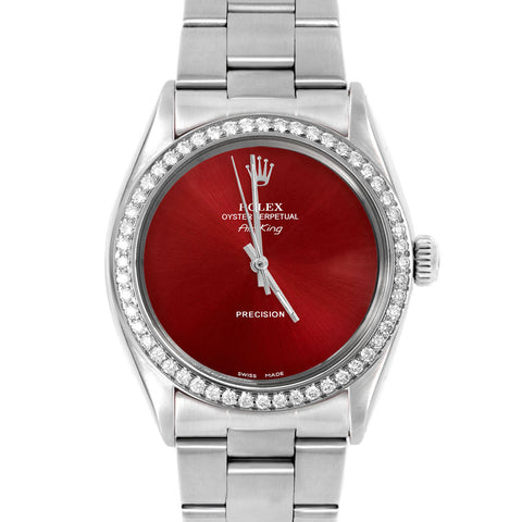 Rolex Air King 34mm | 5500-SS-RED-NOHM-BDS-OYS