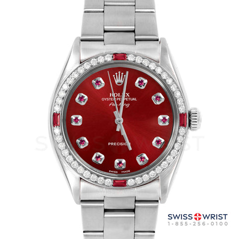 Rolex Air King 34mm | 5500-SS-RED-RBY-AM-4RBY-OYS