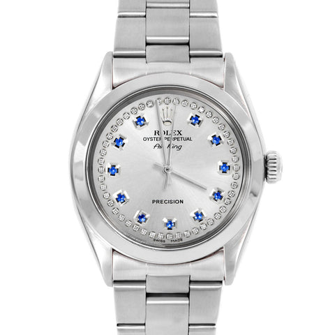 Rolex Air King 34mm | 5500-SS-SLV-STRS-SMT-OYS