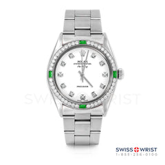 Rolex Air King 34mm | 5500-SS-WHT-DIA-AM-4EMD-OYS