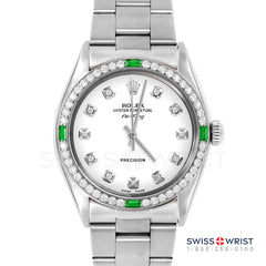 Rolex Air King 34mm | 5500-SS-WHT-DIA-AM-4EMD-OYS