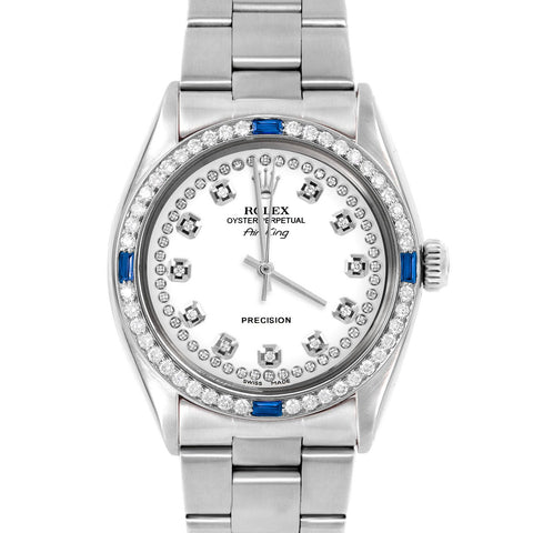 Rolex Air King 34mm | 5500-SS-WHT-STRD-4SPH-OYS